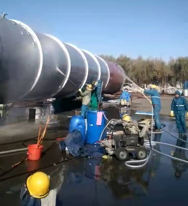山東濰坊化機干燥塔清洗